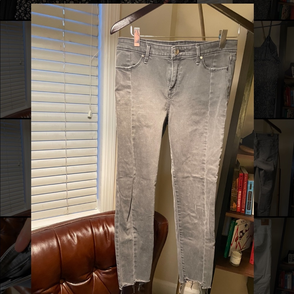 Abercrombie and Fitch Cropped Grey Jean